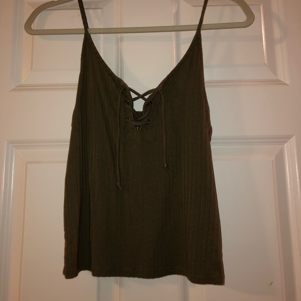 American eagle crop tank tie front - Picture 2 of 4